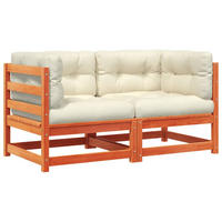 GARTENSOFA GYLOU 70/67/70 cm （2-SITZER） - Braun, Holz (70/67/70cm) - ZMH