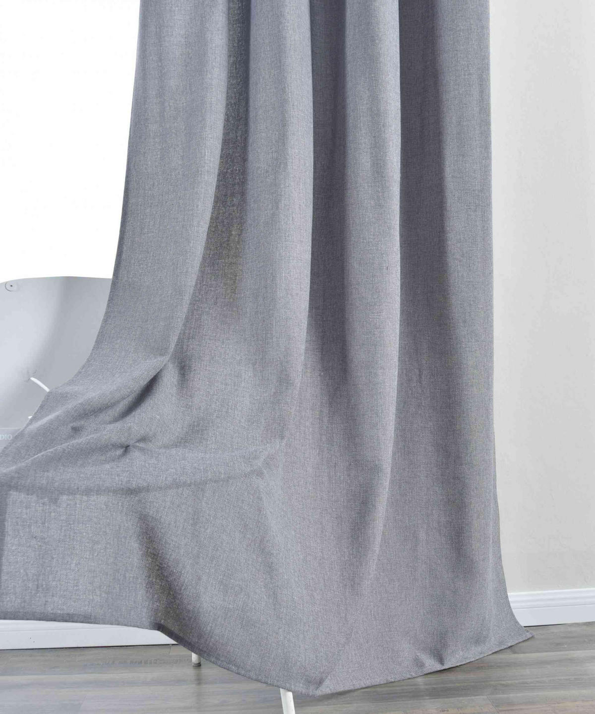 VORHANG »Essen« HxB 245x145 cm Dunkelgrau - Dunkelgrau, Textil (145/245cm) - Gardinenbox
