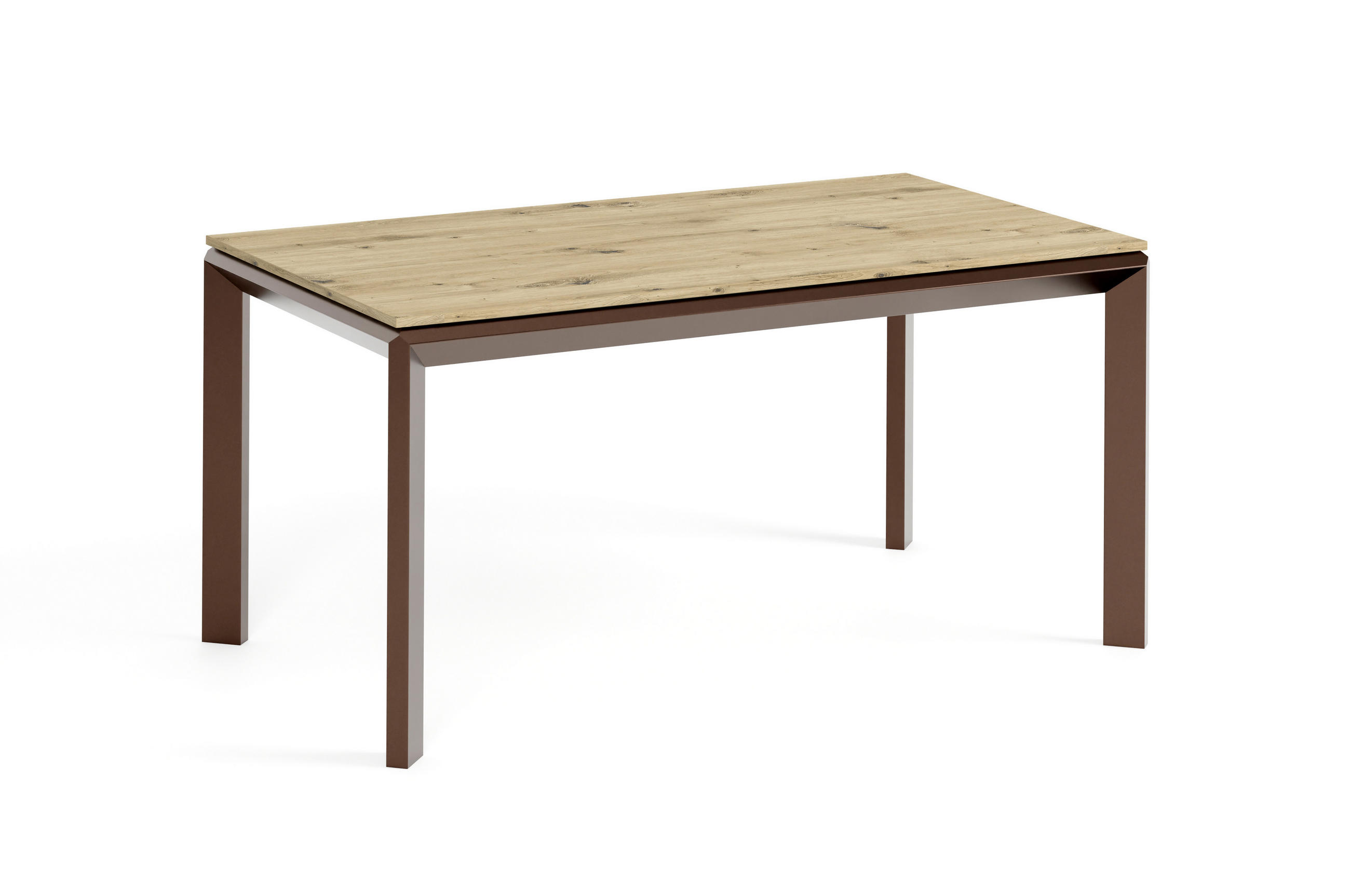 Meblini Esstisch Eiche Artisan, Braun 160x76x90 cm