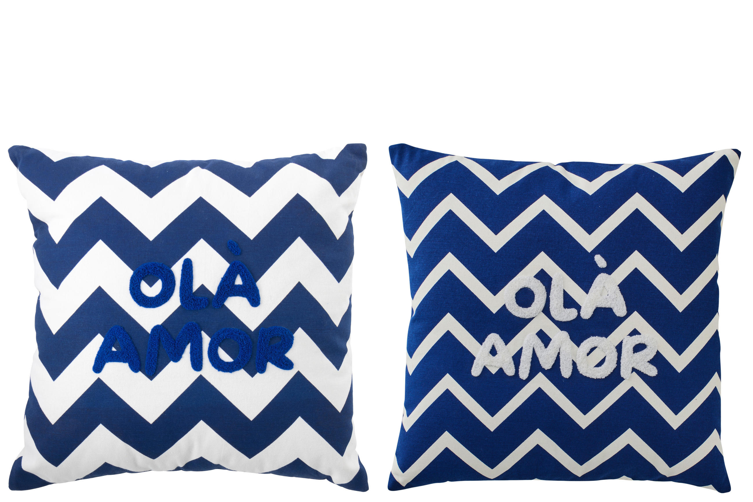 KISSEN OLA AMOR Weiß - Weiß, Textil (45/45cm) - J-Line