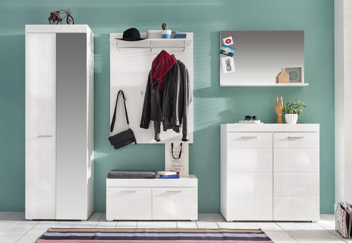 KLEIDERSCHRANK weiß - Weiß, Holzwerkstoff (62/195/38cm) - ebuy24
