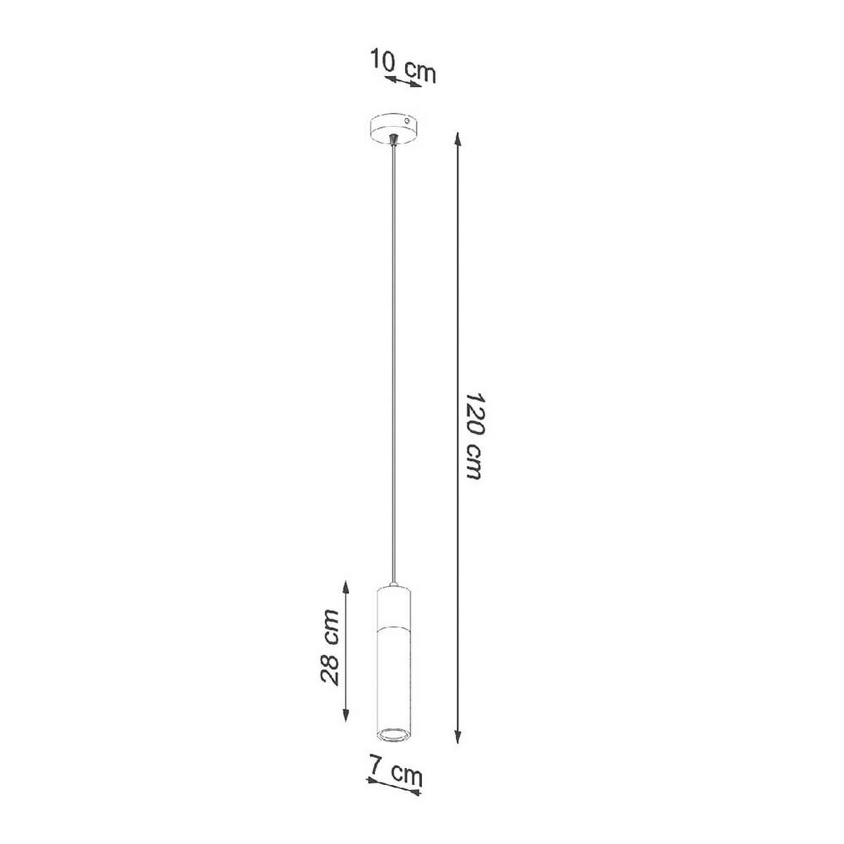 HÄNGELEUCHTE Beton Grau Holz - Grau, Holz (10/10/120cm)