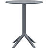 GARTENTISCH rund Kunststoff anthrazit - Anthrazit, Kunststoff (60/60/76cm) - CLP