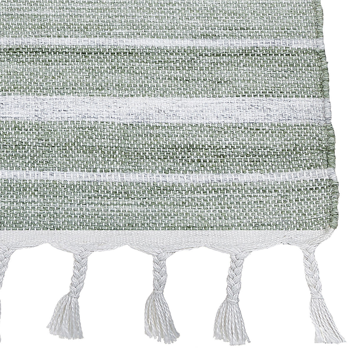 OUTDOOR-TEPPICH Bademli 230/160 cm - Grün, Kunststoff (160/230cm) - Beliani