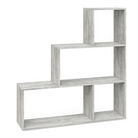 TREPPENREGAL Grau 116.8 x 123.2 cm - Grau, Holzwerkstoff (116.8/123.2/29cm) - Vicco