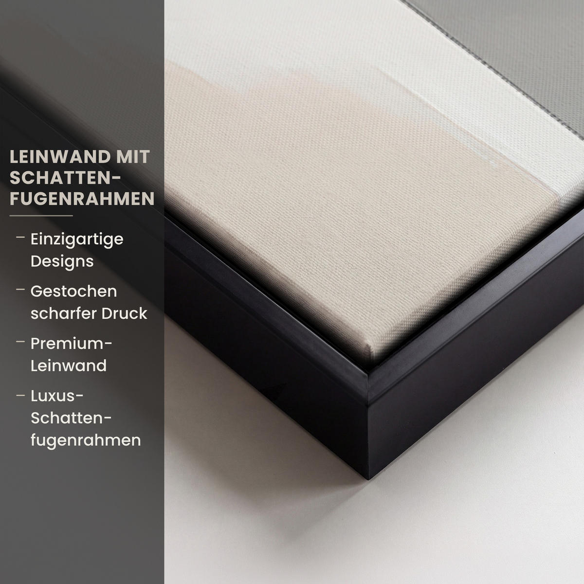 LEINWAND Bilder mit Rahmen - Abstrakt - Gold - Silber - Formen - Ästhetisch - Modern - 60x90 - Goldfarben, Textil (60/90cm) - MuchoWow