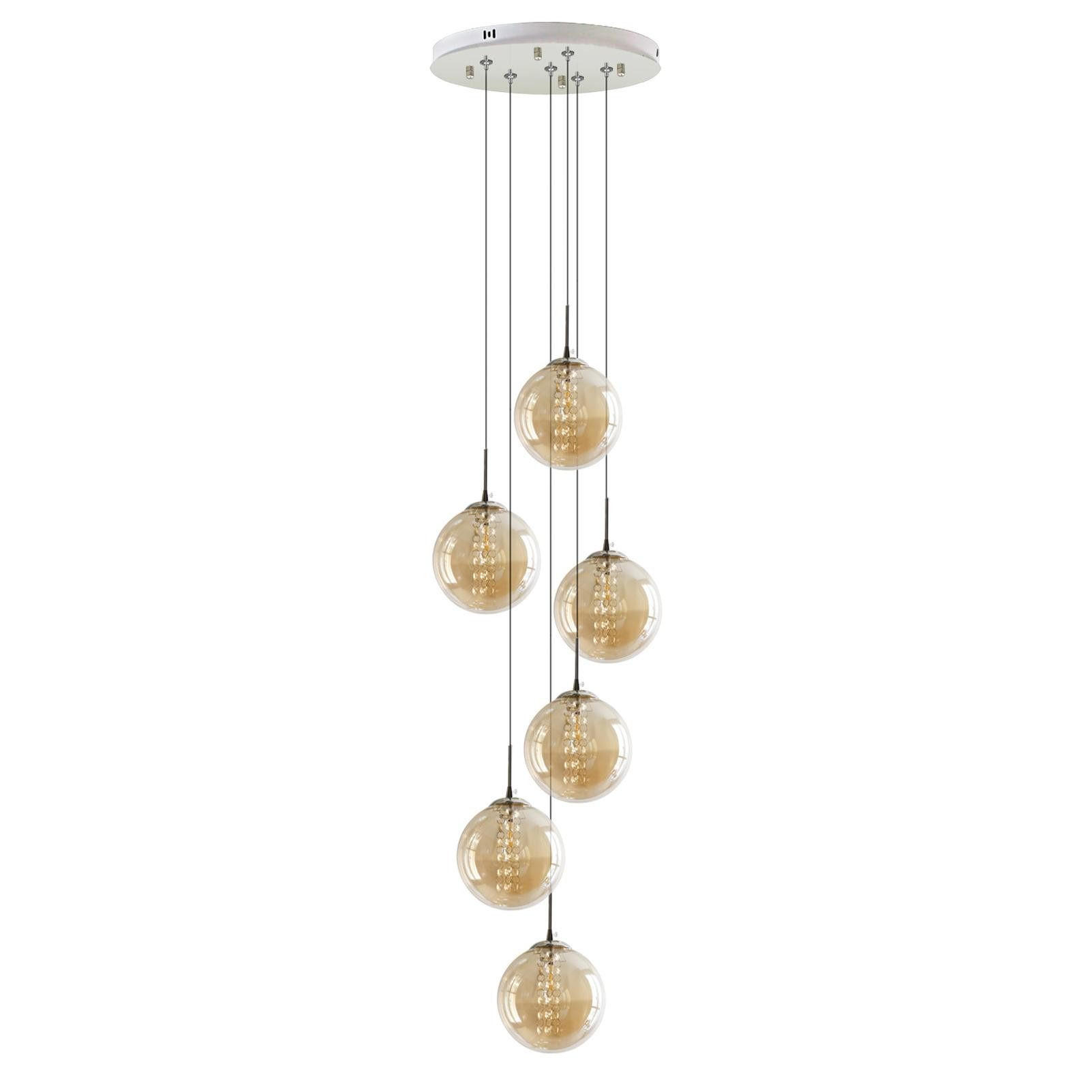 ZMH Led-Hängeleuchte Bernstein 30x150x30 cm