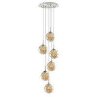 LED-HÄNGELEUCHTE Brilvind 30/30/150 cm - Bernsteinfarben, Glas (30/30/150cm) - ZMH