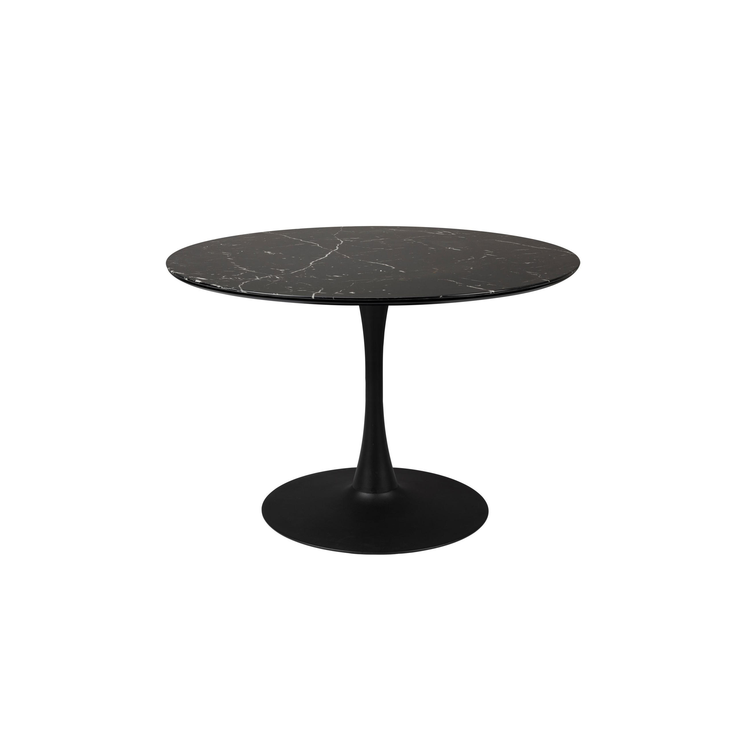 ESSTISCH Maru Rund 110 cm Optik Schwarz - Schwarz, Holz (110/110/75cm) - Housecraft Living
