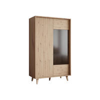VITRINE Ferido 2D - Eiche Artisan, Holzwerkstoff/Kunststoff (86/140/40cm) - MIRJAN24