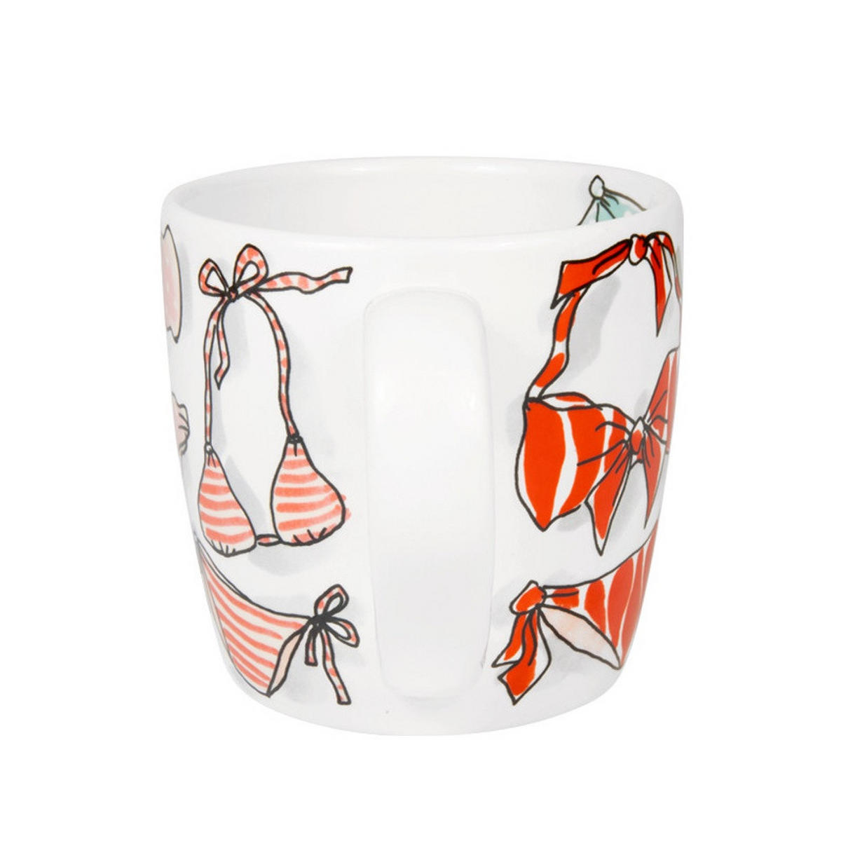 CAPPUCCINO-BECHER Bikini in Bunt - 500 ml - Multicolor, Keramik (0.5L) - Blond Amsterdam
