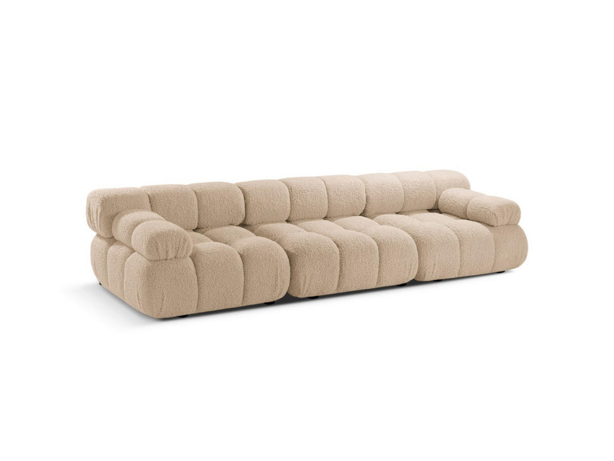 SOFA modular Bellis aus Boucle sandfarben 3 Sitzplätze - Sandfarben, Textil (94/70/282cm) - Micadoni