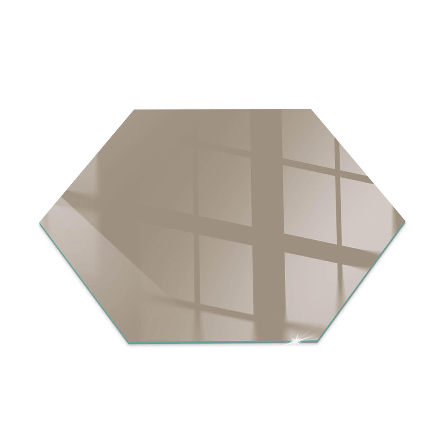 ArtPrintCave Glasplatte Braun 40x40x0.4 cm