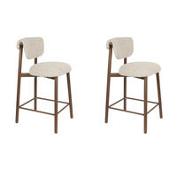 BARHOCKER Lee - Beige - 52.5/43.5/89.5 cm - 2er-Set - Beige, Textil (43.5/89.5/52.5cm) - Novel