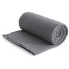 FLEECEDECKE eco-line grau 130/160 cm aus 100% recyceltem Material Kettelrand Anti-Pilling - Grau, Textil (130/160cm) - wometo