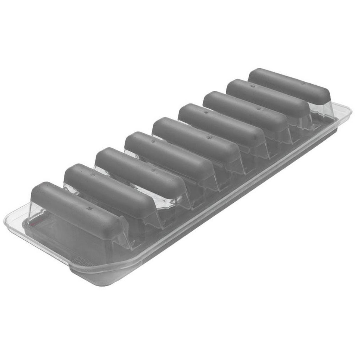 EISWÜRFELFORM für Flaschenstäbchen Schwarz - Schwarz, Kunststoff (26.5/3.5/9.5cm) - Orion 
