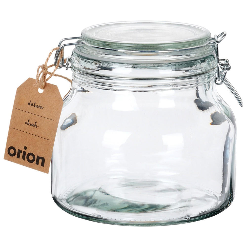 VORRATSGLAS Irma Clipverschluss 1,85 l Transparent - Transparent, Glas (1.85L) - Orion 