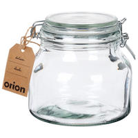 VORRATSGLAS Irma Clipverschluss 1,85 l Transparent - Transparent, Glas (1.85L) - Orion 