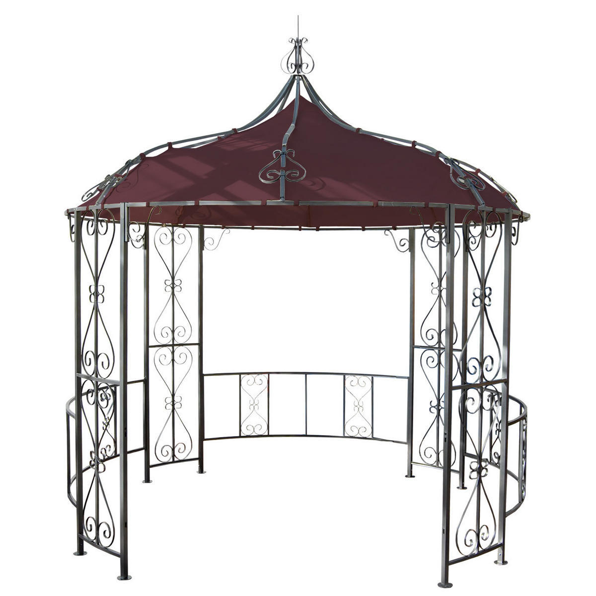 ERSATZBEZUG DACH FÜR PERGOLA CABRERA Rot, Braun - Rot/Braun, Textil (300/1/300cm) - MCW