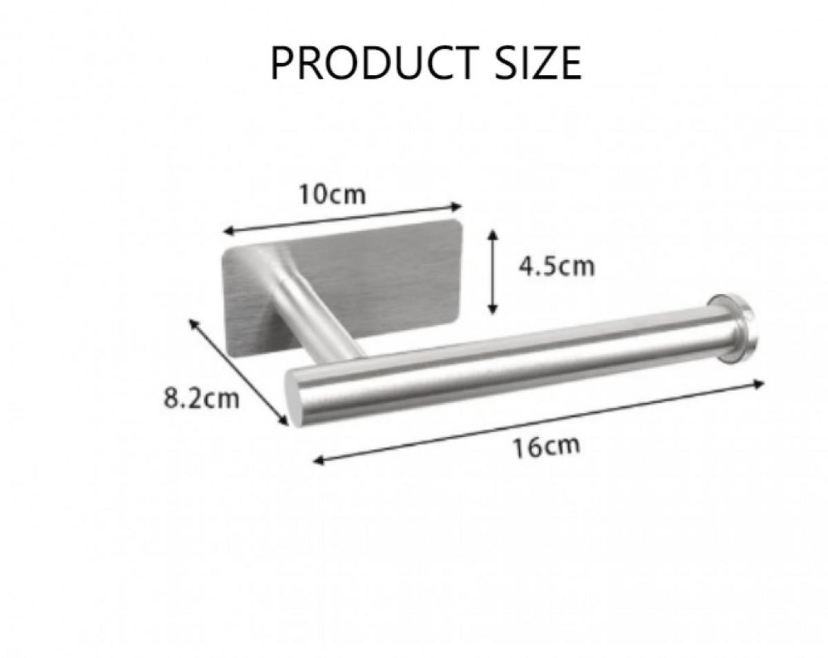 TOILETTENPAPIERHALTER, Toilettenpapierhalter - Silberfarben, Metall (4.5/8.2/16cm) - BELZ