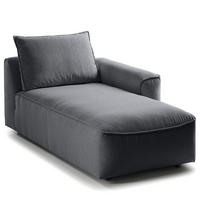MODULLONGCHAIR - Grau, Holz/Textil (170/82/105cm) - home24