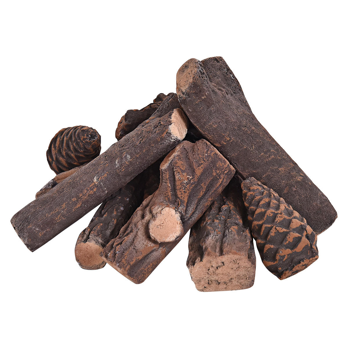 KAMINZUBEHOR Grün - Grün, Kunststoff (8cm) - COSTWAY