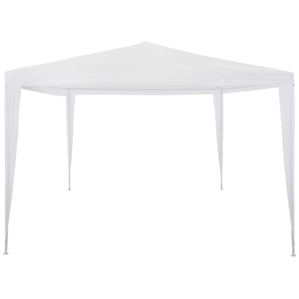 PARTYZELT 3/4 M Weiss - Weiß, Kunststoff (300/255/400cm) - vidaXL