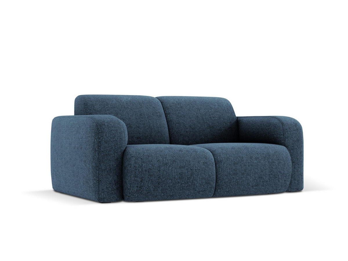 SOFA Molino aus Chenille-Stoff königsblau 2 Sitzplätze - Blau, Textil (95/72/170cm) - Micadoni