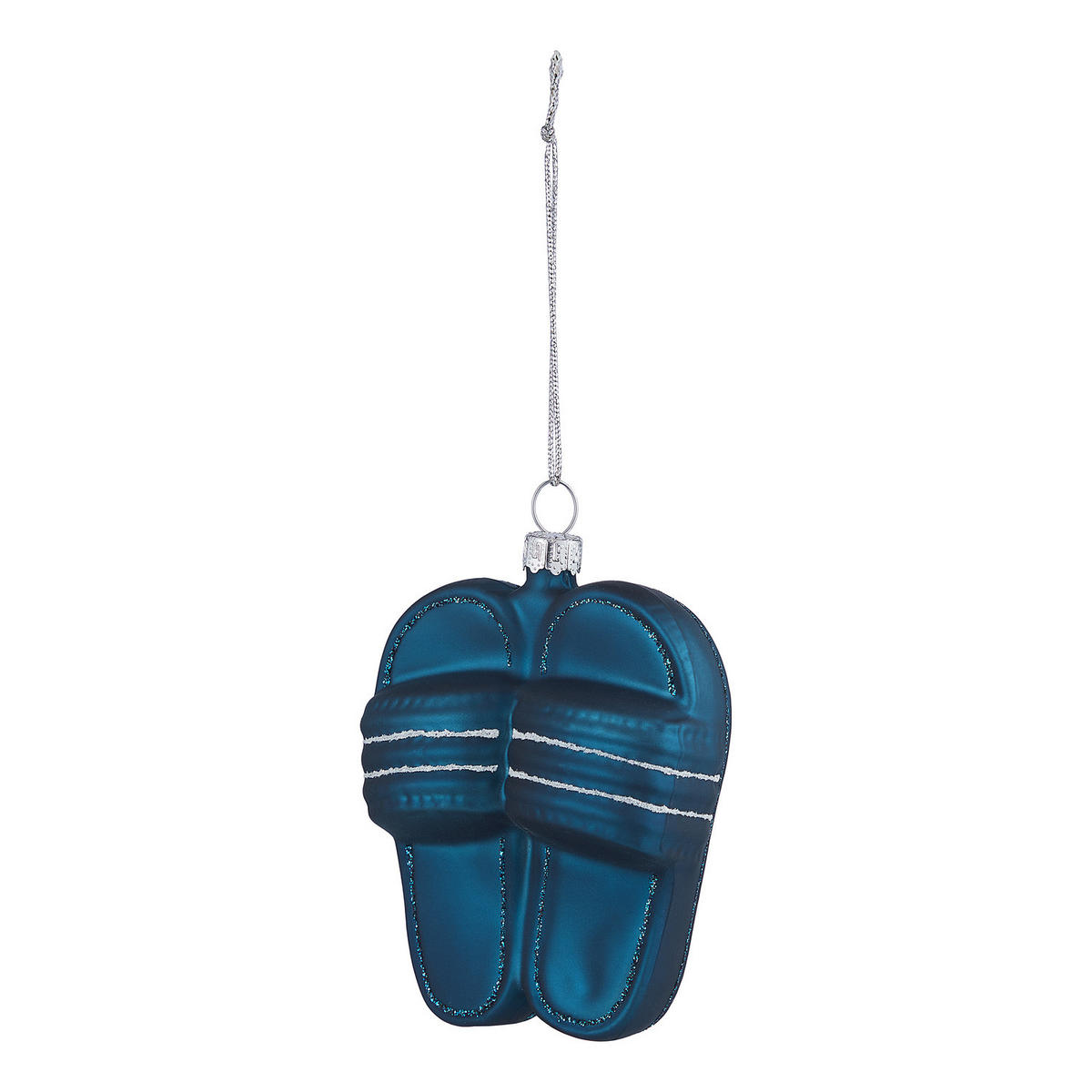 BAUMANHÄNGER Hang On Badelatschen - Dunkelblau, Glas (3/9/7cm) - Butlers