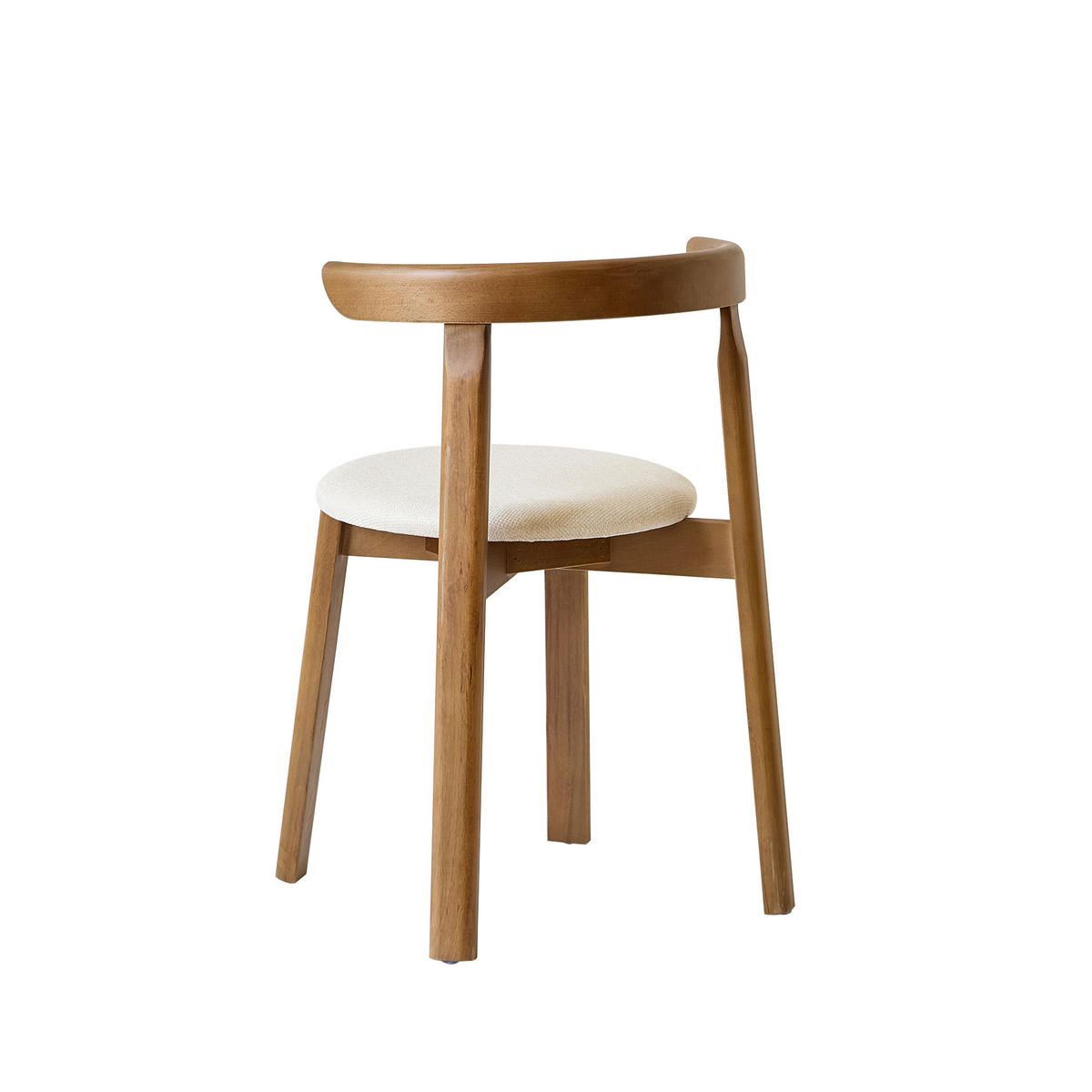 STUHL 2er-Set dunklem Holz Beige - Braun, Holz (51/75/49cm) - Nordlys