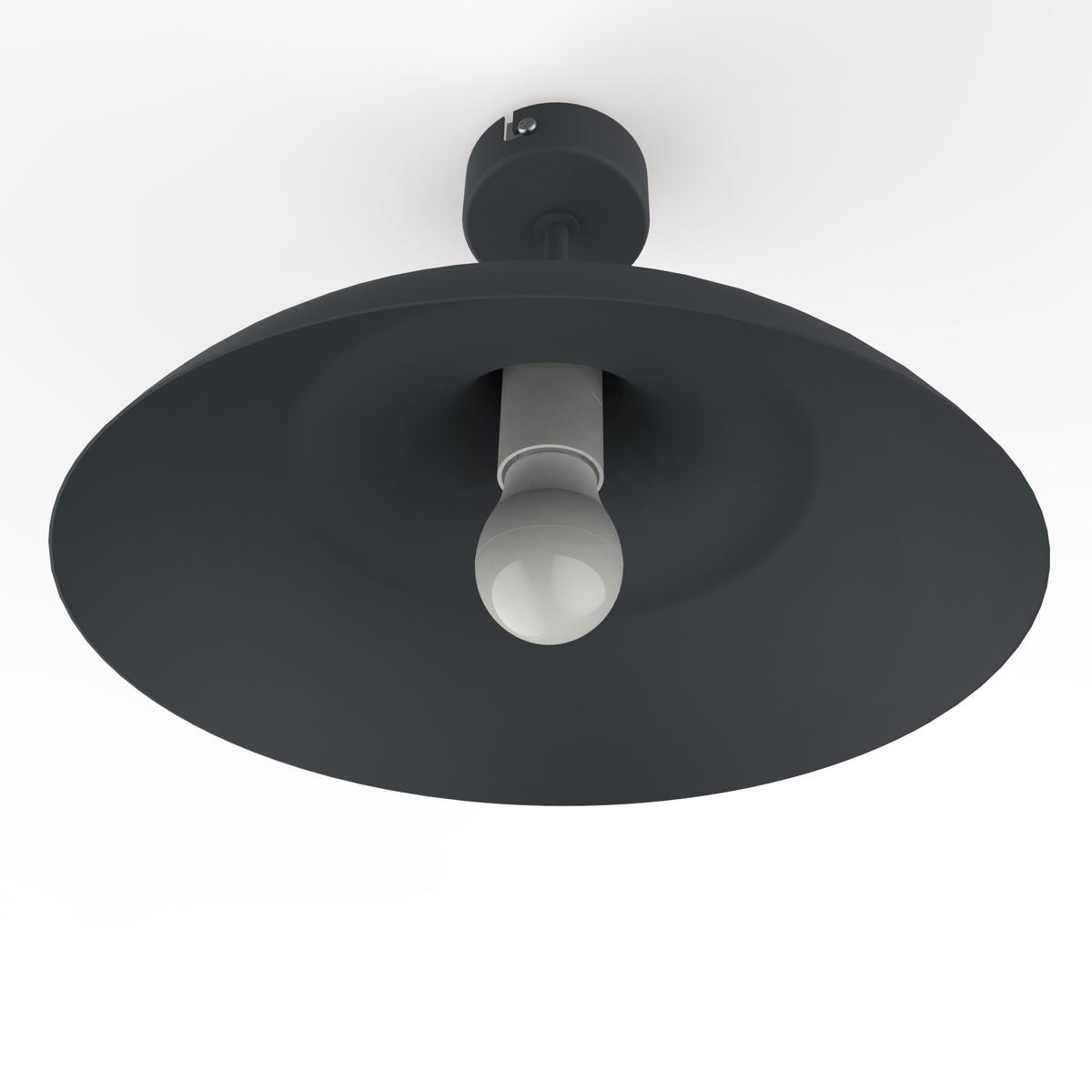 DECKENLEUCHTE - Anthrazit, Metall (30/30/20cm) - Lumicom