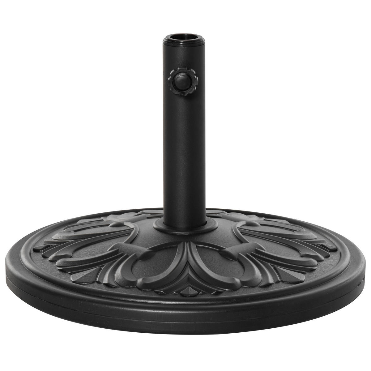 SONNENSCHIRMSTÄNDER Antikschwarz 13 kg Ø 48 cm - Schwarz, Metall (48/48cm) - PANGIVO