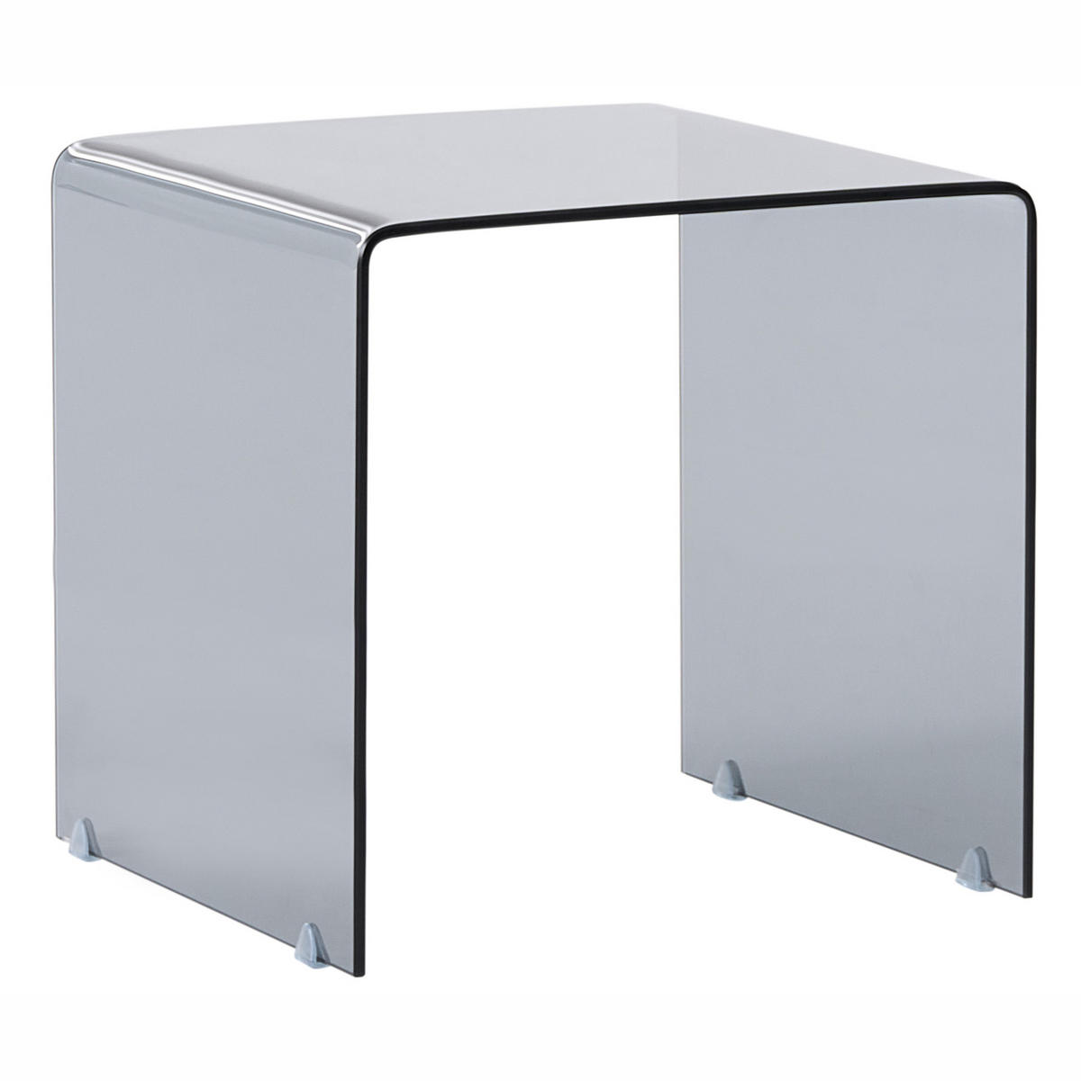 BEISTELLTISCH 2er Set Schwarz Kendall - Schwarz, Glas (42/42/42cm) - Beliani