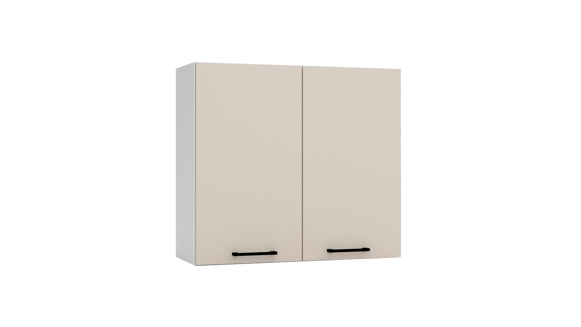 HÄNGESCHRANK W80 - Morvex - Stilvolle Wandlösung - Beige, Holz/Metall (80/72/30cm) - ROYAL24_MARKT