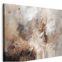 LEINWANDBILD - Farbe - Abstrakt - Beige - Kunst - 30x20 - Deko XXL - Greige, Textil (30/20cm) - MuchoWow
