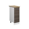 APOTHEKERSCHRANK R-Line Grau 30 cm, AP Eiche - Weiß/Braun, Holzwerkstoff (30/81.6/60cm) - Vicco