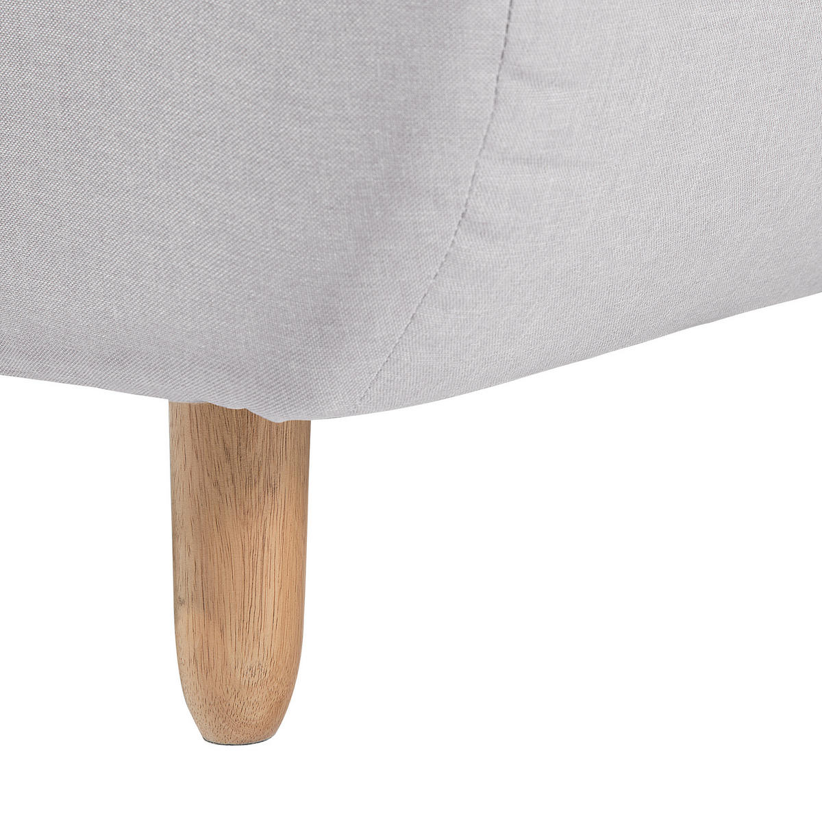 3-SITZER-SCHLAFSOFA hellgrau Alsten - Hellbraun/Grau, Textil (182/83cm) - Beliani