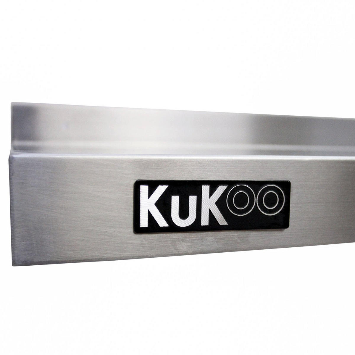WANDREGAL 2 x 1500mm x 300mm - Silberfarben, Metall (150/23/30cm) - Kukoo