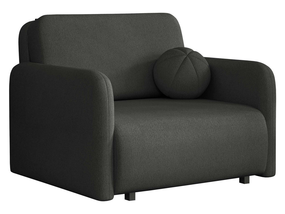 SCHLAFSOFA Viva Sun I - Schwarz, Holz/Textil (100/85/103cm) - MIRJAN24