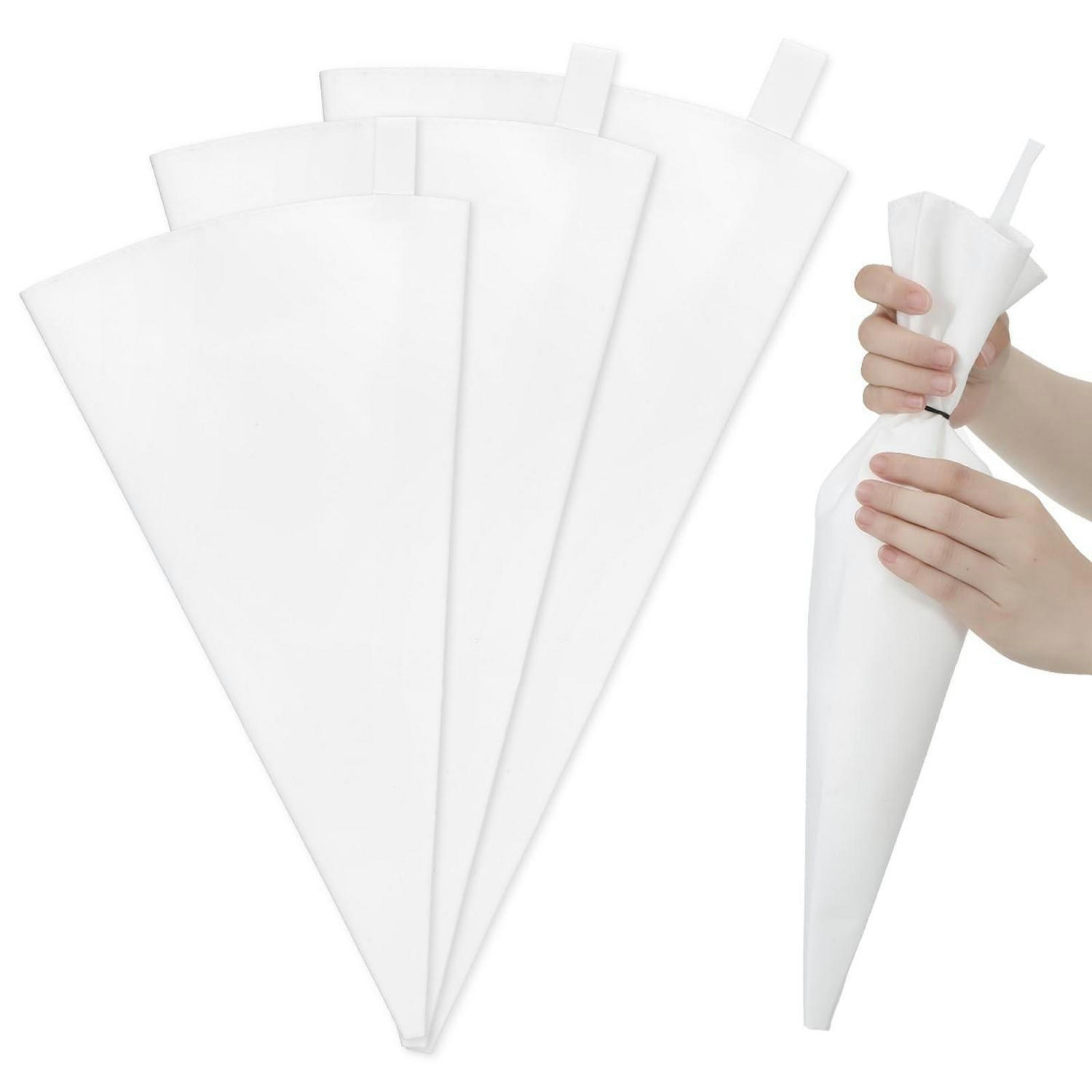 SPRITZBEUTEL 3-teiliges Set Baumwolle 46/40/35 cm - Weiß, Textil (26/1/46cm)
