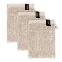 WASCHHANDSCHUH BAUMWOLLE SENSE 3ER SET - Beige, Textil (16/21cm) - Schöner Wohnen