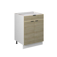 Eichefarben/Weiß, Holzwerkstoff (60/82/51.6cm) - Vicco