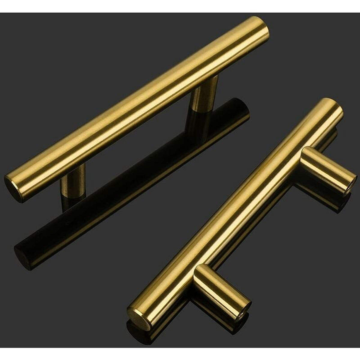 MÖBELGRIFF Gold 2er-Set - Goldfarben, Metall (1.2/2.4/10cm)