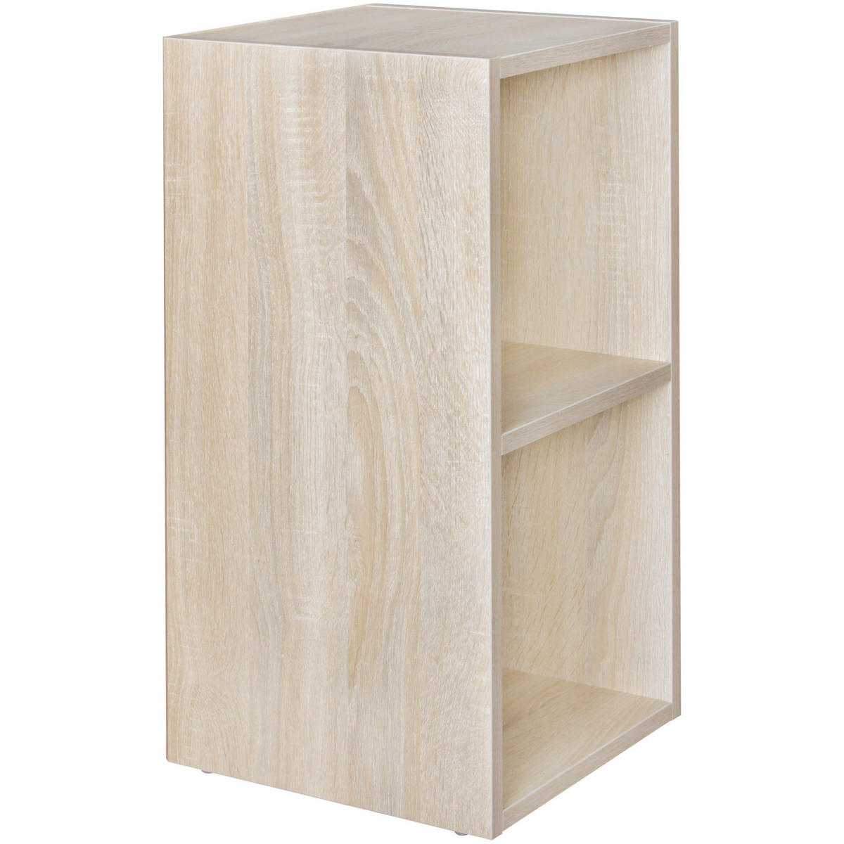 REGAL Melamin 2 Fächer Kompakt CERVINO, Beige 30x30x60 cm - Beige, Holz (30/60/30cm) - KADIMA DESIGN