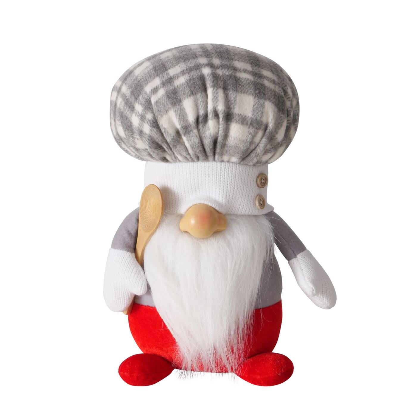 Boltze Home Stoffpuppe Grau 18x28x20 cm