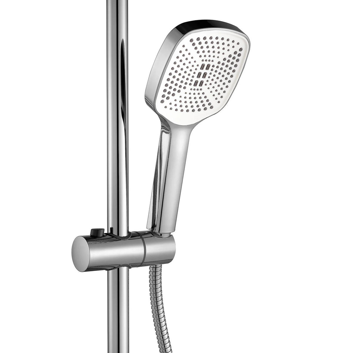 DUSCHGARNITUR My2021-77c Rea Argus Chrome - Chromfarben, Metall (43.5/144/150cm) - REA