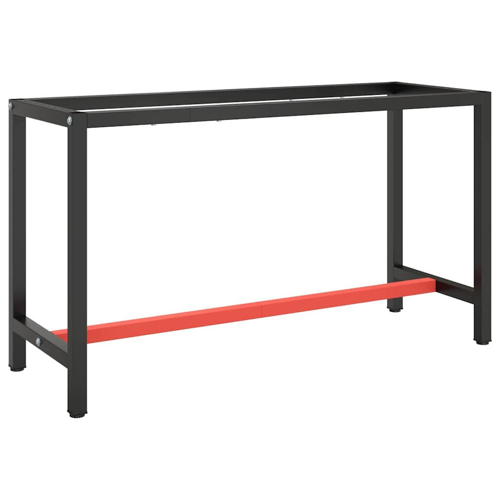 vidaXL Werkbankgestelle Schwarz 50x79x140 cm