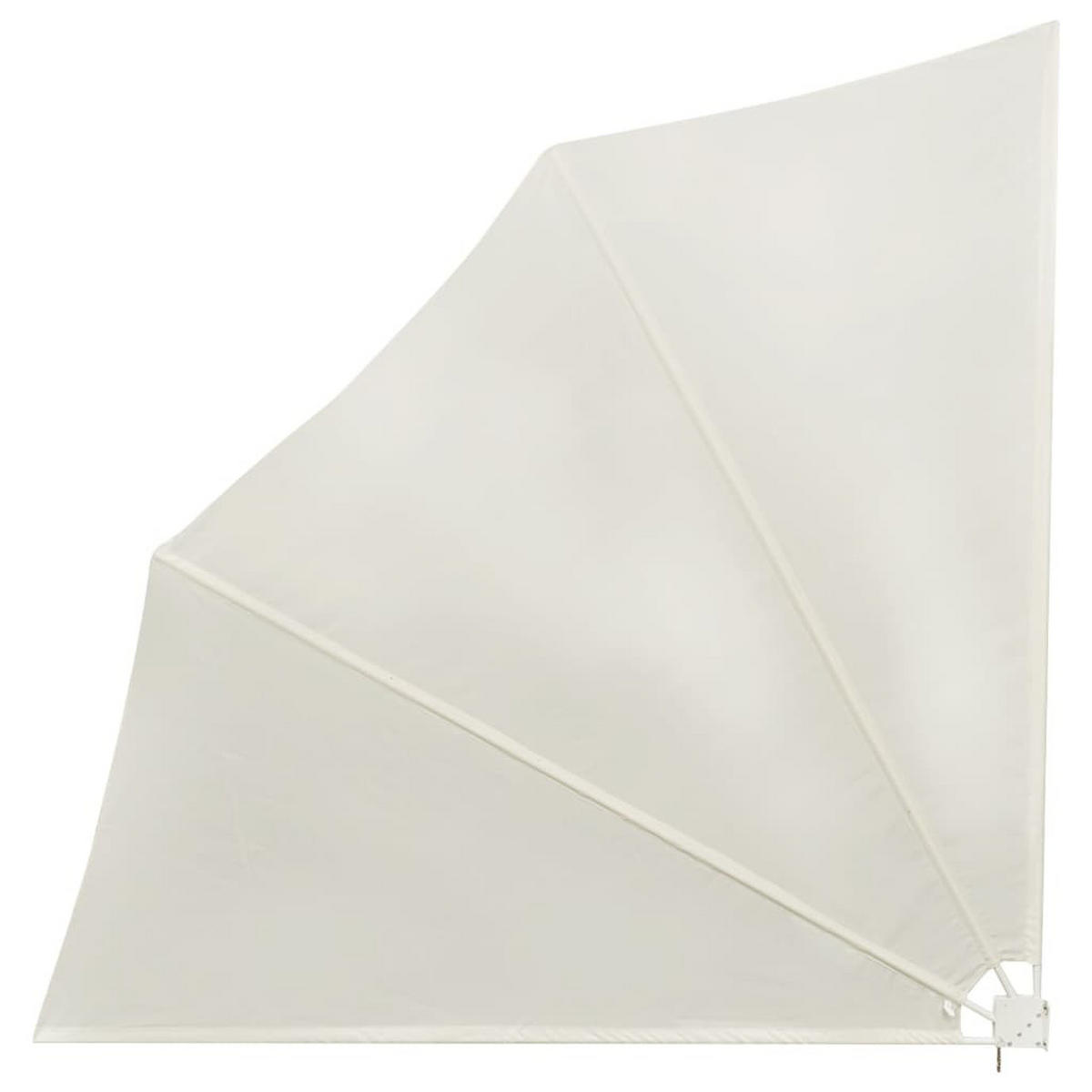FALTBARER Balkonfächer Creme 140x140 cm - Creme, Textil (140/140/140cm) - furnicato