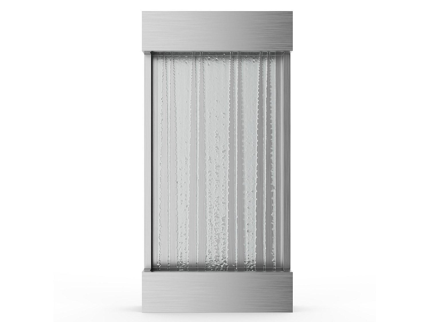 GARTENBRUNNEN - 56.5 cm x 13 cm - Metall - Silberfarben SOLINA - Silberfarben, Metall (13/56.5/122cm) - Vente-Unique