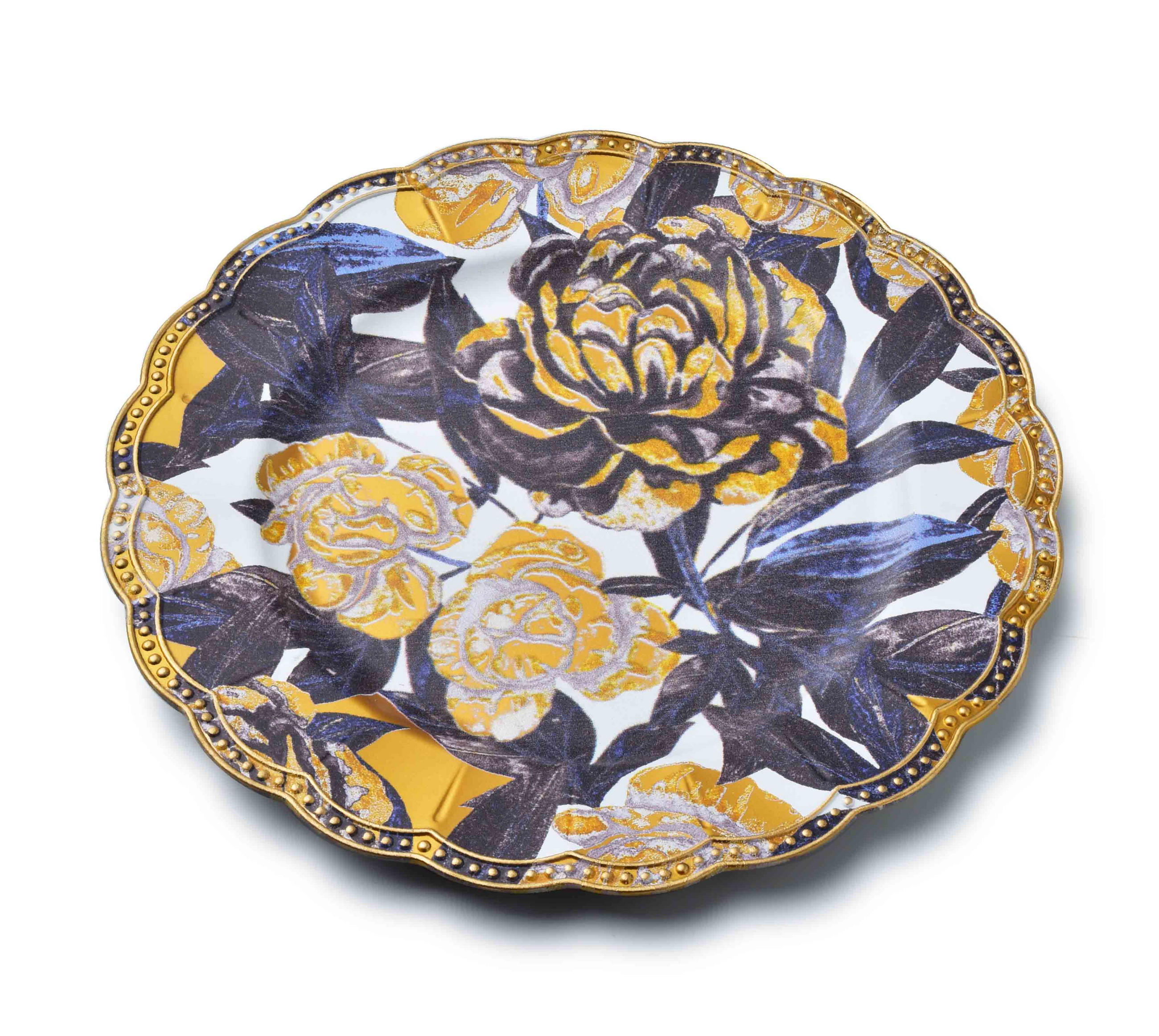 UNTERSETZER Blanche Gold 33/33/2 cm Kunstoff - Goldfarben, Kunststoff (2cm) - Mondex